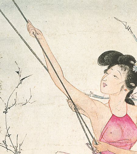 定南-胡也佛的仕女画和最知名的金瓶梅秘戏图